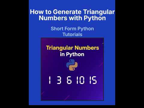 Python Triangular Numbers Tutorial Generate First 15 Triangular Numbers For Beginners