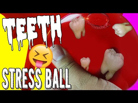 DIY | Missing Teeth Stress Ball - HOW TO MAKE A STRESS BALL!!! HALLOWEEN DIY!!! Video