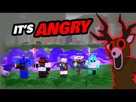 99 Nights in the ANGRIEST Forest… With a FULL TEAM 😱