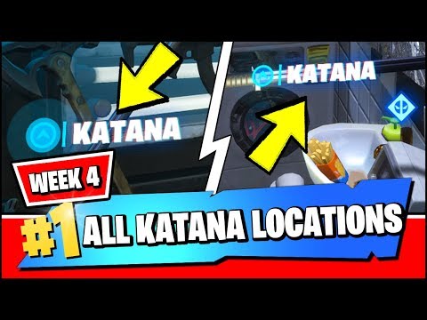 FIND DEADPOOL'S KATANAS (ALL TWO KATANA LOCATIONS) - Fortnite DEADPOOL's Challenges