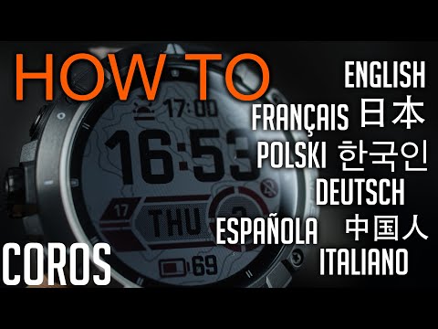How to Change Coros Vertix 2 Language