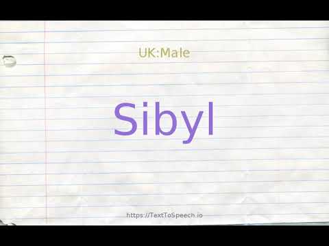 How to pronounce sibyl