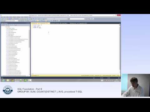 SQL Server Tutorial - Part 6 - GROUP BY, SUM, COUNT(DISTINCT )