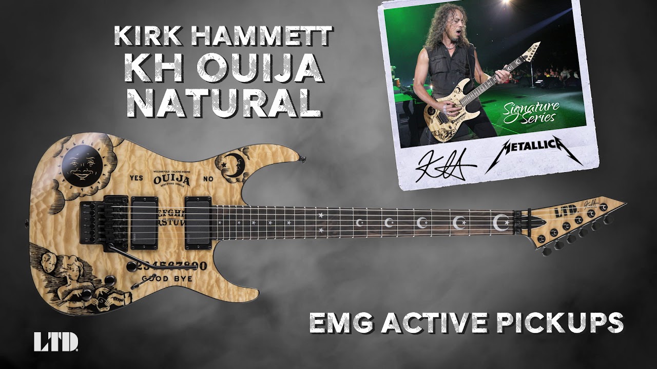 ESP Guitars: Limited-Edition ESP & LTD Kirk Hammett KH Ouija Natural - YouTube