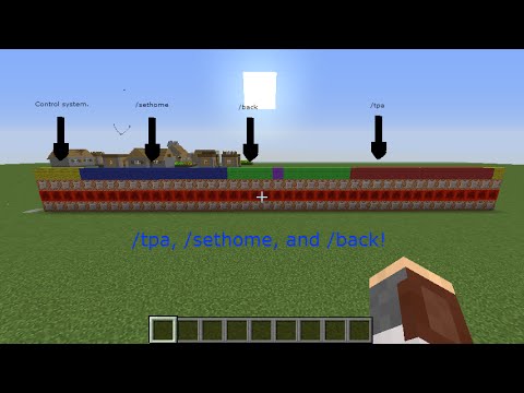 Server Commands in Vanilla Minecraft! /tpa, /sethome, and /back!