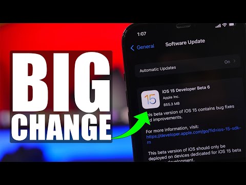 iOS 15 Beta 6 Released - The BIGGEST Change To iOS 15 !