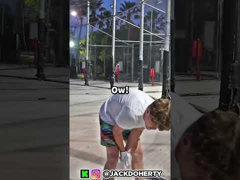 Jack almost broke his finger…