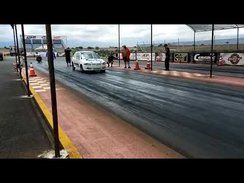 Gol DT-A passando forte nos 201 metros 5,8s