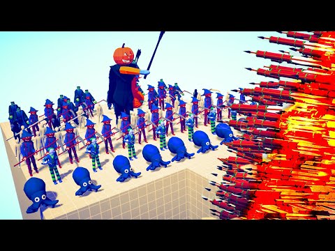 100x HALLOWEEN ARMY 🎃 VS 👹 EVERY GOD / Totally Accurate Battle Simulator ( TABS )