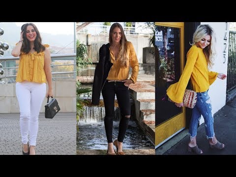 TENDENCIAS MODA 2020 /  Blusas color mostaza / COMO COMBINAR / Fashion Love