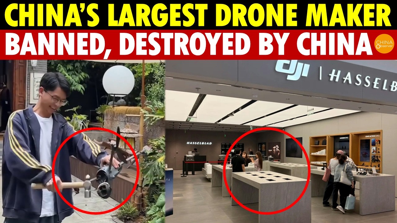 China’s Largest Drone Maker, DJI, Is Done! All Stores Ban Drones, Destroyed by Its Own Country