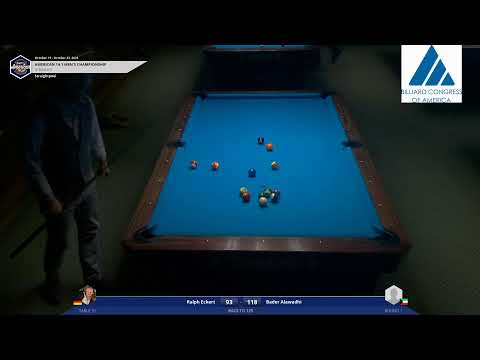 American 14.1 Championship Ralph Eckert vs Bader Alawadhi