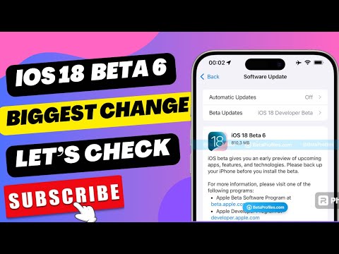 iOS 18 beta 6 update released