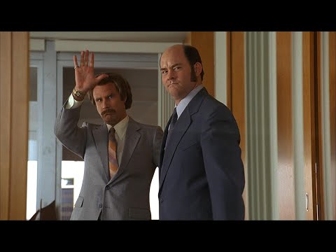 Anchorman - Ron makes a joke call to Veronica