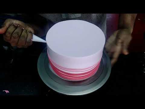 Real flower cake decorating / cake idea / Birthday celebration