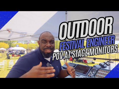 Mixing Monitors at Outdoor Festival #POV