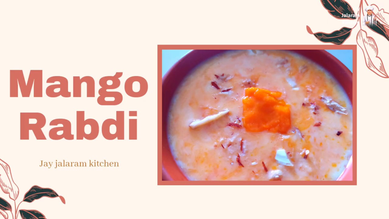 Sweet Dish Lachhadar Mango Rabdi Gujarati Dish