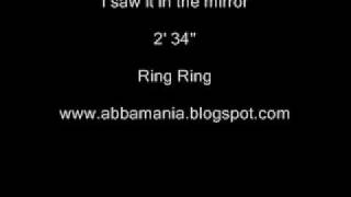 I saw it in the mirror - Abba