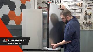 Right Fridge Door Assembly Replacement on FCR20DCAFA Furrion Refrigerator V1