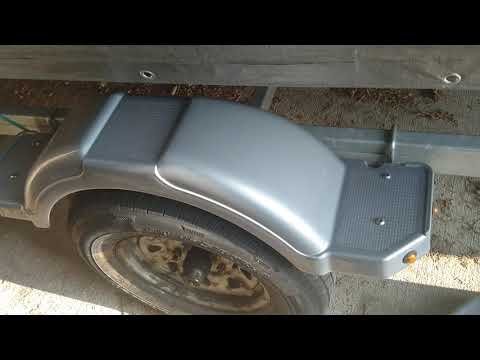 Karavan trailer, plastic fender replacement.