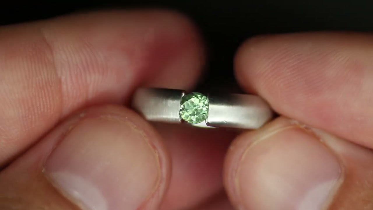 demantoid garnet ring platinum 950 natural solitaire wedding band eternity gem THEOPALOUTLET