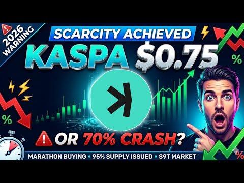 Warum Kaspa im Jahr 2026 auf 0,75 $ fallen könnte (oder um 70 % einbrechen könnte) – Die Wahrheit...