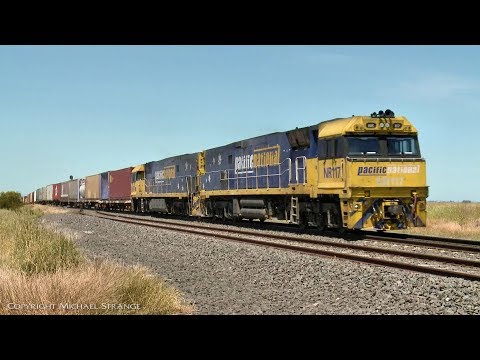 6MP4 Pacific National / TOLL Container Train - PoathTV Australian Railways