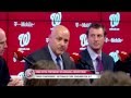 The Nationals hold a press conference to introduce.