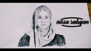 Download lagu Nisa sabyan ‼️menggambar nissa sabyan ‼️woww mantap sekali ..gambus sabyan mp3
