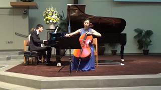 ERIC LU and HAEYOON SHIN performing Rachmaninoff Sonata for Cello and Piano