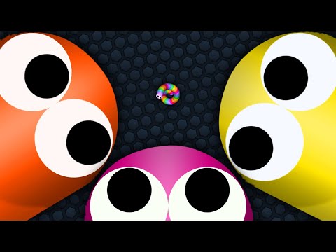 Slither.io Tiny Troll Snake vs Giant Noob Snakes - Epic Slitherio Gameplay