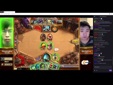 ESL Legendary Series - Week 7 - PinpingHo (Shaman) vs StrifeCro (Mage) - fight 1 - Hearthstone