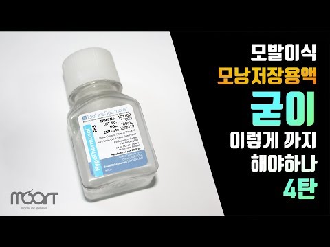 모낭저장용액 - 모발이식 굳이 이렇게까지 해야하나  4편