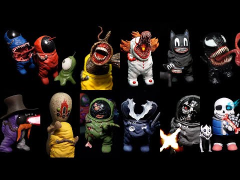 Making All Among Us Impostor kill sculpture Compilation