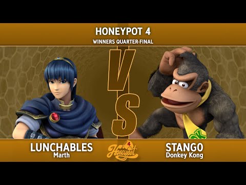 Honeypot 4 Winners Quarter-Final - Lunchables (Marth/DK) Vs. Stang0 (Donkey Kong)