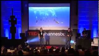 Finding the awesome at 103m below sea level: Gavin Moffat & Ingrid Lotze at TEDxJohannesburg