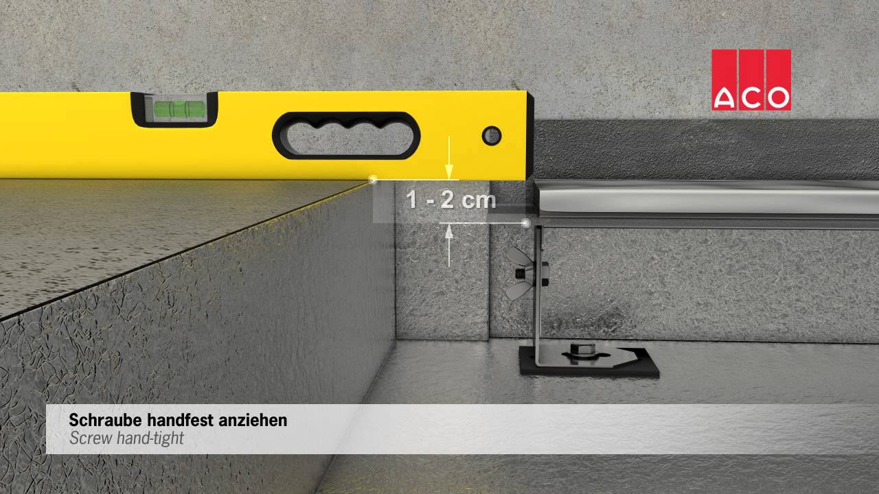 ACO Showerdrain E - Einbauvideo