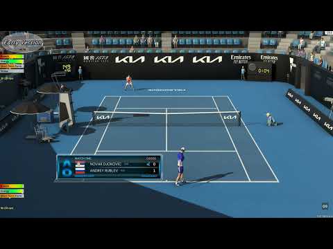 Tennis Elbow 4: Djokovic vs Rublev Australian Open 2023