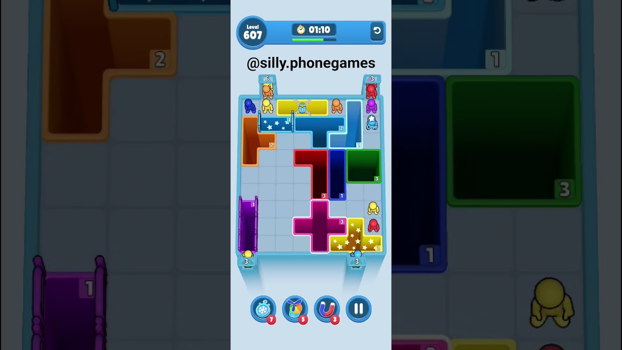 Drop Away Level 607 Walkthrough Solution