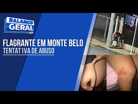 CÂMERAS DE SEGURANÇA REGISTRA HOMEM AGARRANDO E TENTANDO ABUSAR DE UMA  ADOLESCENTE EM MONTE BELO