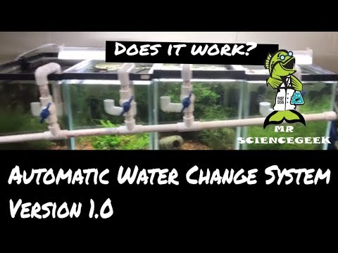 Automatic Water Change System Version 1.0 Does it Work? February Fish Vlog Day 21