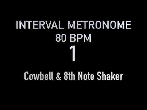 INTERVAL METRONOME 80 BPM - COWBELL & SHAKER