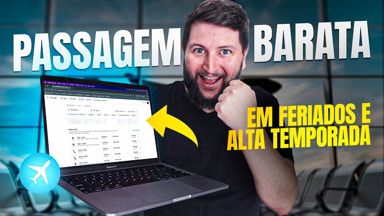 Função ESCONDIDA do GOOGLE FLIGHTS para SEMPRE comprar PASSAGEM BARATA