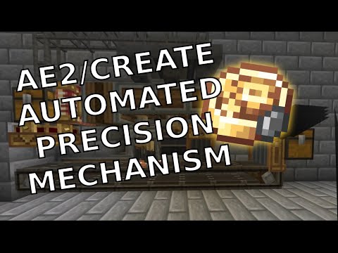 Create Mod Precision Mechanism Auto-crafting with AE2