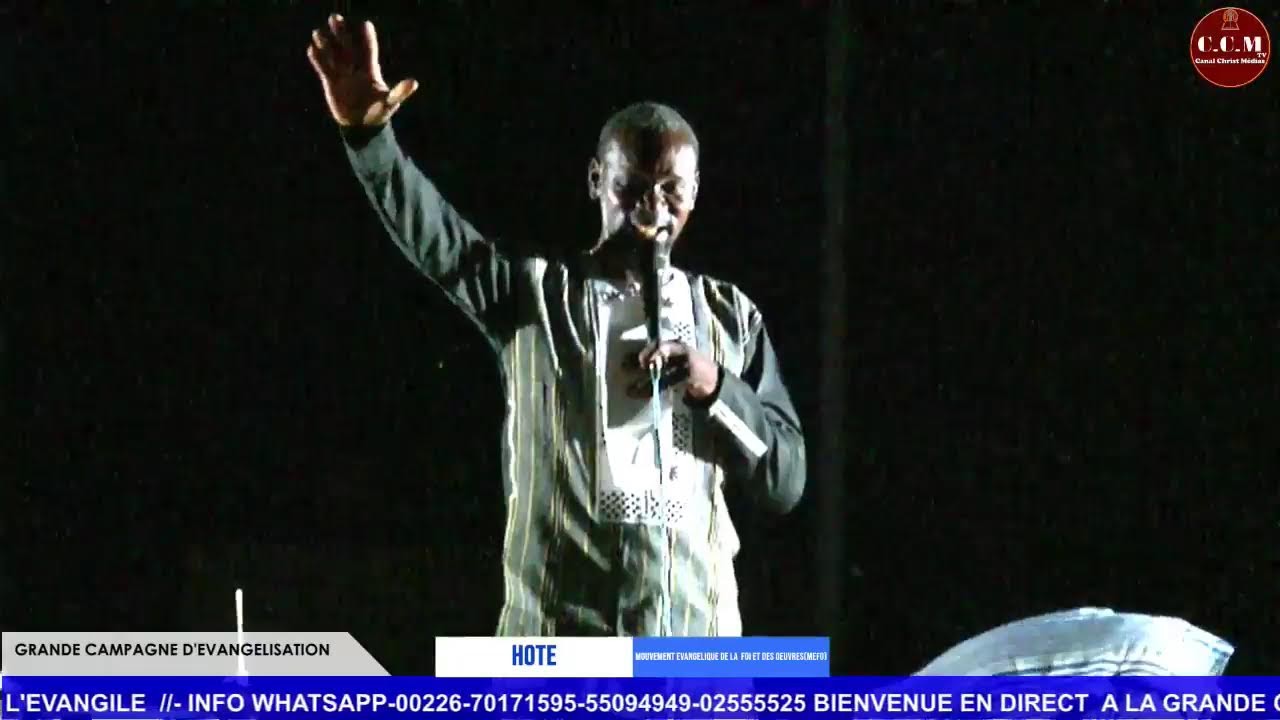 GRANDE CAMPAGNE D'EVANGELISATION ORGANISE PAR LE MOUVEMENT EVANGELIQUE  DE LA FOI ET DES OEUVRESMEFO
