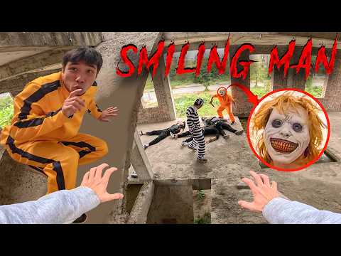 SMILING MAN IN REAL LIFE ESCAPE 03.0 | Horror Parkour Pov Short | Bubbles 3Run