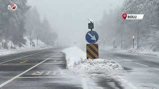 Bolu Dağı'nda Kar Yağışı Yeniden Başladı