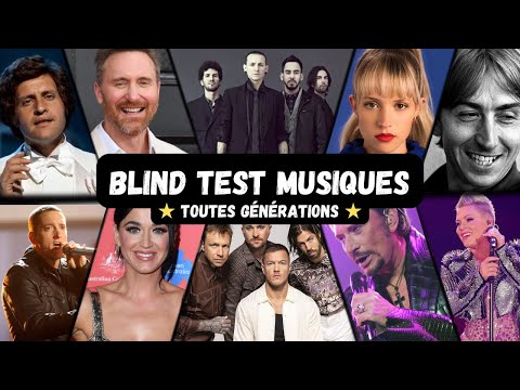 BLIND TEST MUSIQUES DE 1970 À 2024  - 50 EXTRAITS (TOUTES GÉNÉRATIONS)