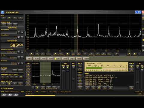 585kHz Radio Pakistan with Closing Announcement/National Anthem at 1857UTC on November 21, 2022