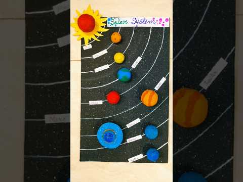 3d Solar system project #craft #reuse #diy #project #scienceproject #shorts